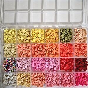 🌸💛24-Spring Color Craft DIY Jewelry Bead Set